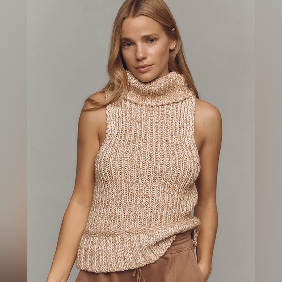 NWT! Anthropologie Pilcro Turtleneck Tank Sweater - Multiple Sizes 🥐 - Picture 1 of 7
